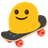 blobby-skateboard emoji