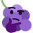 grape-think emoji